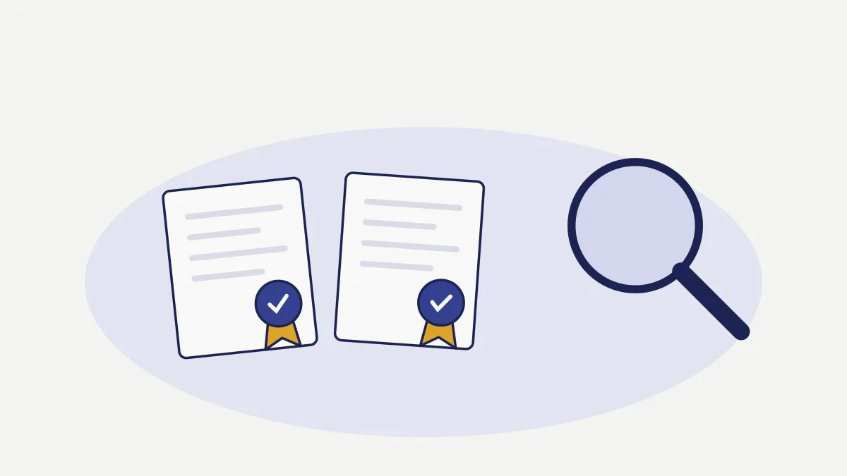Deux certificats et une loupe
